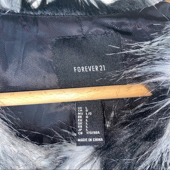 Chic Shaggy Patched Faux Fur Coat Jacket - Picture 8 of 14